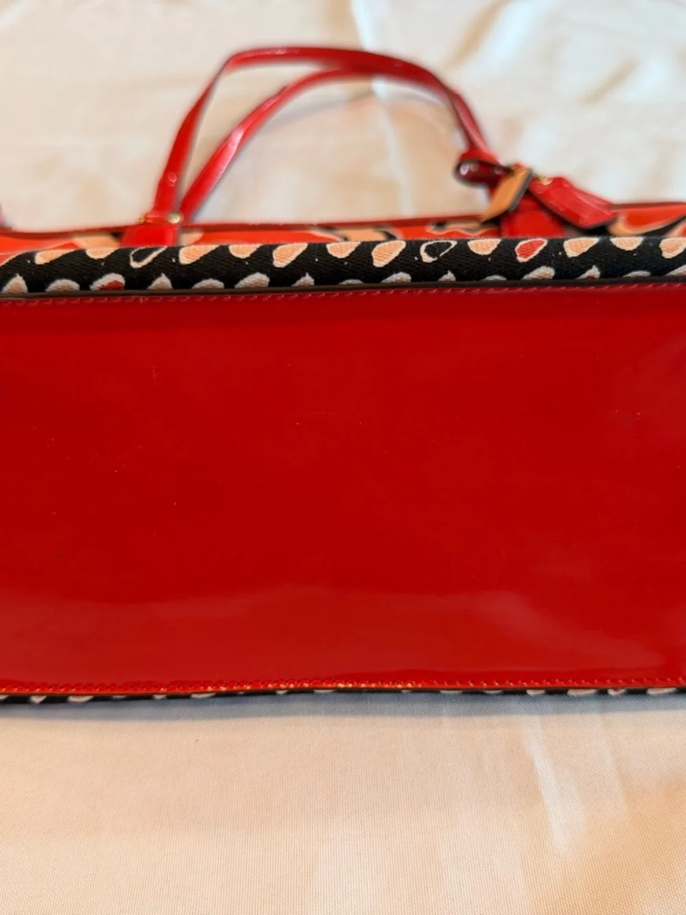 Coach No 25123 Poppy Orange Floral Scarf Tote Satchel - Picture 5 of 14